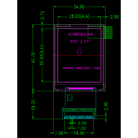 1.77寸a-Si TFT LCD液晶顯示屏