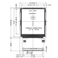 2.8寸a-Si TFT LCD液晶顯示屏